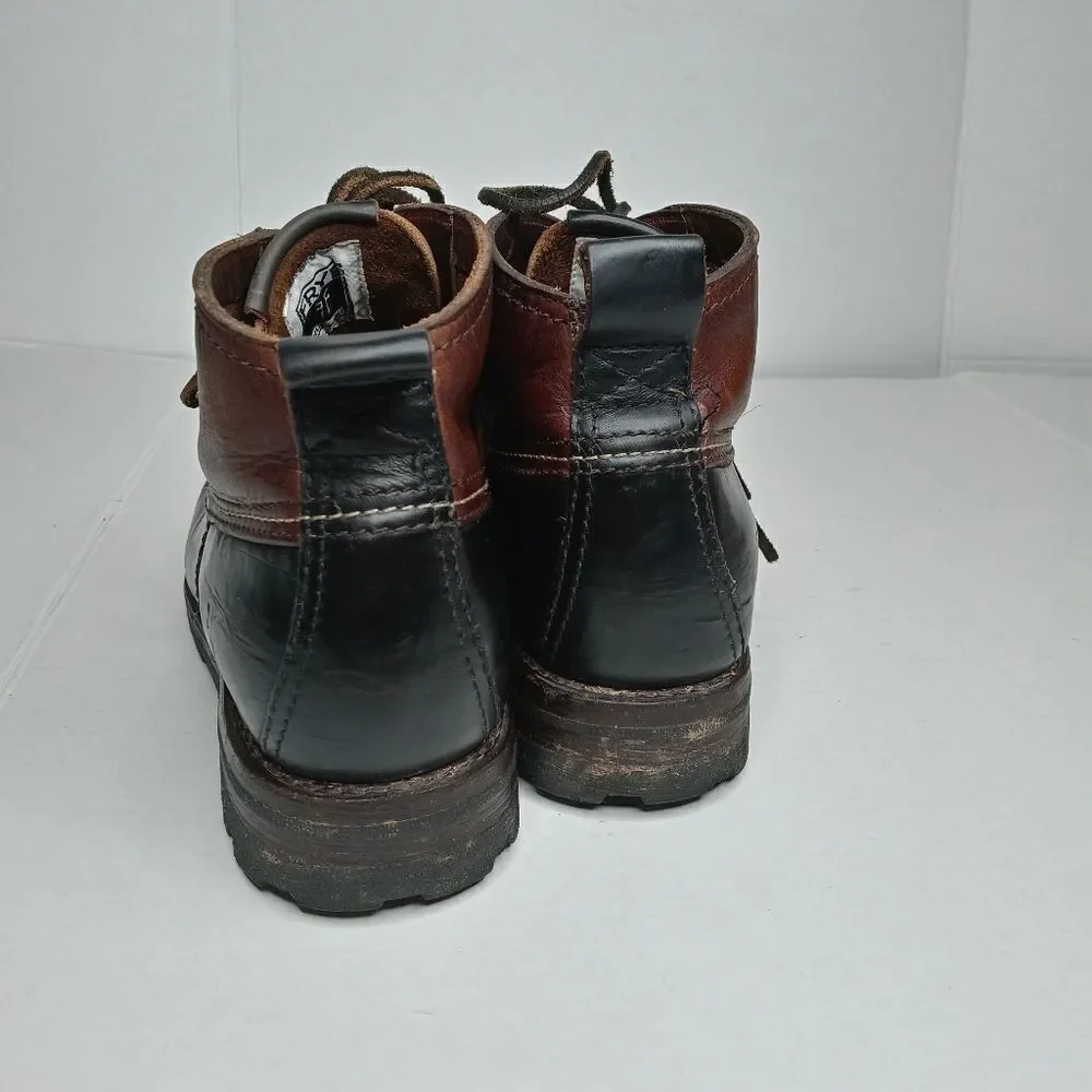 Frye Warren Duckboot Boots in black and brown Size 8.